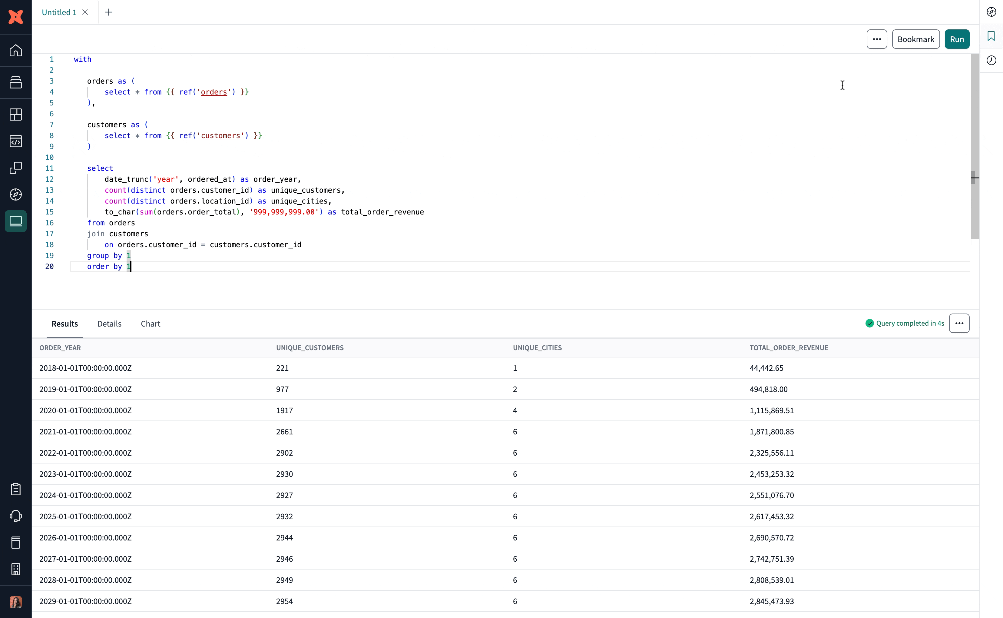Query page bookmark icon Query page bookmark icon
